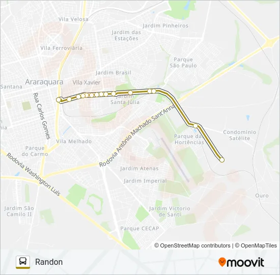 FUNDAÇÃO CASA / CR Bus Line Map