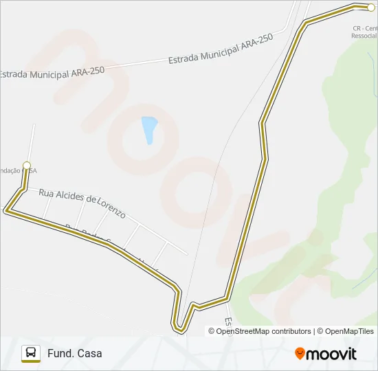 FUNDAÇÃO CASA / CR Bus Line Map