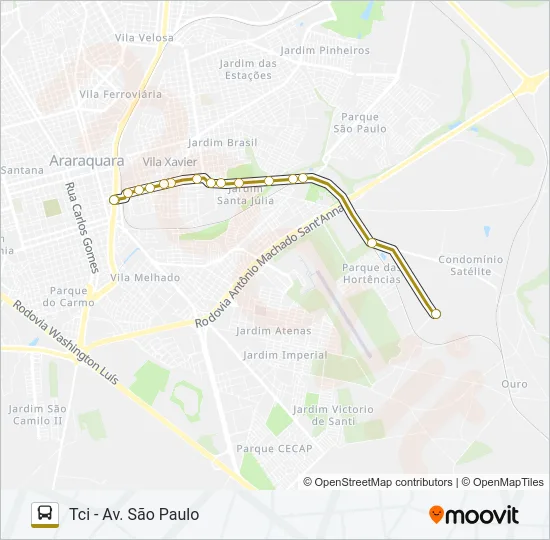 FUNDAÇÃO CASA / CR Bus Line Map