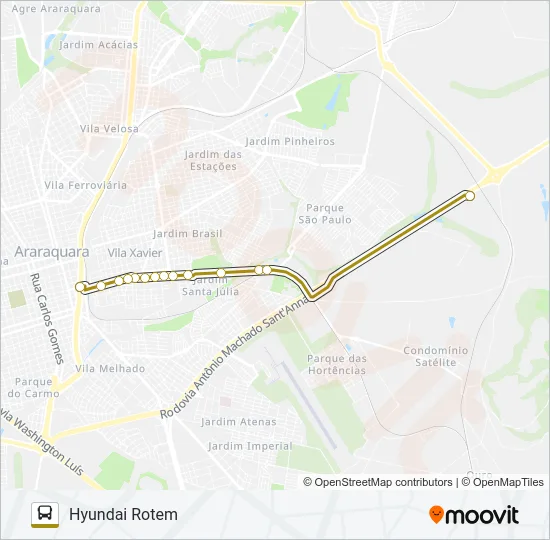 FUNDAÇÃO CASA / CR Bus Line Map