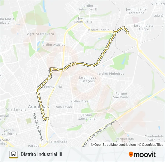 DISTRITO INDUSTRIAL III / TCI Bus Line Map
