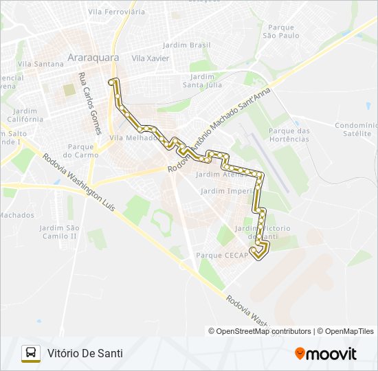 Mapa de MARIA LUIZA / VITÓRIO DE SANTI de autobús
