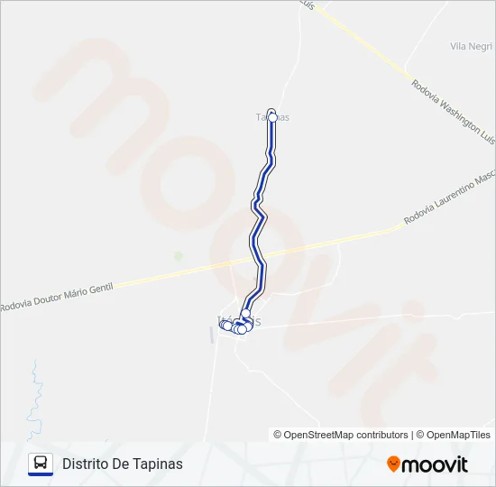LINHA VERDE - 102 Bus Line Map