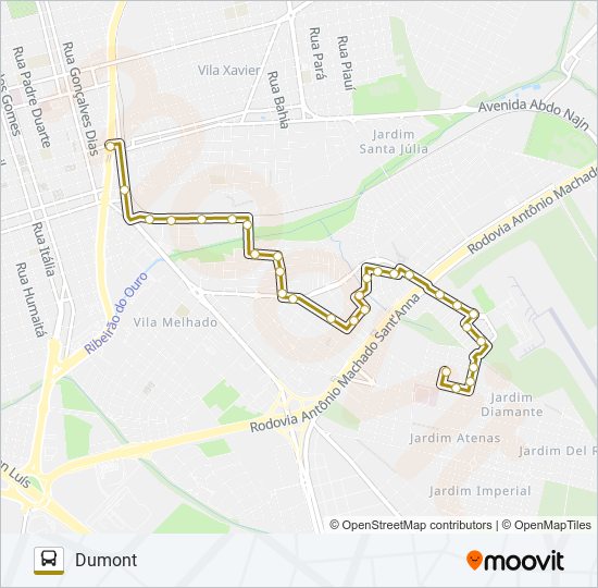 Mapa de DUMONT / TCI de autobús