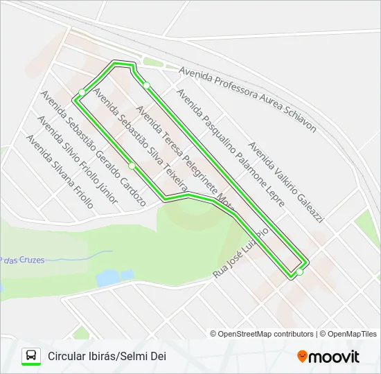 VILA DOS IBIRÁS/SELMI DEI Bus Line Map
