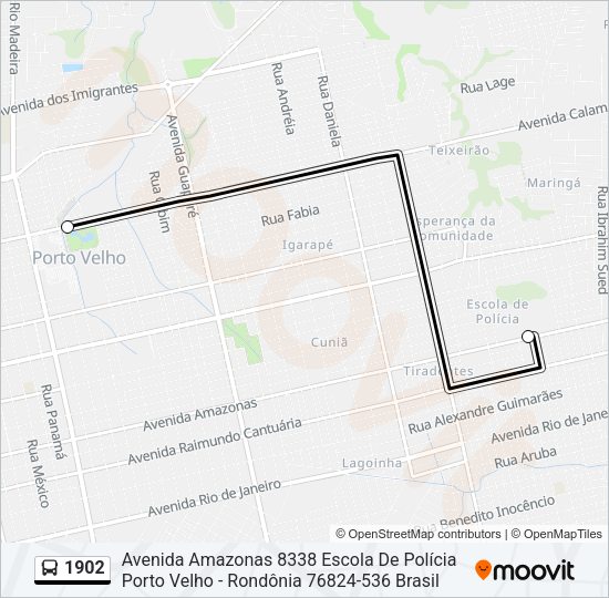 1902 Bus Line Map