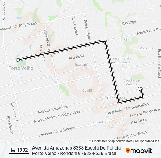 1902 Bus Line Map