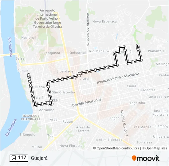 117 Bus Line Map