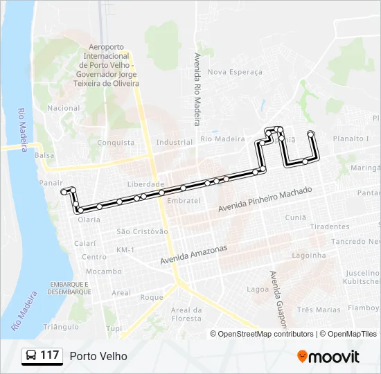 117 Bus Line Map