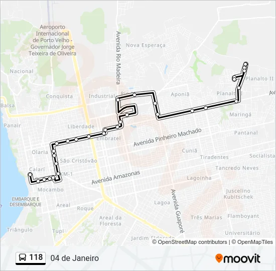 118 Bus Line Map