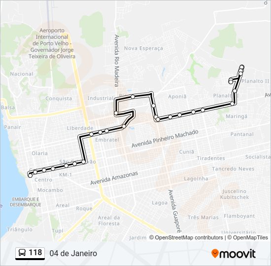 118 Bus Line Map
