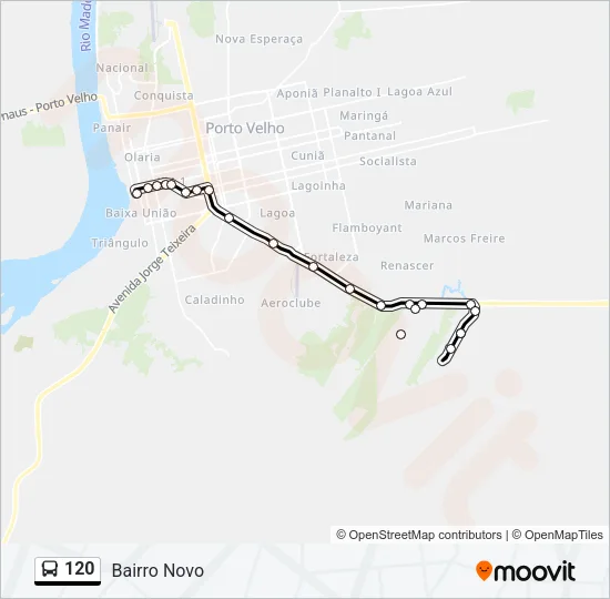 120 Bus Line Map