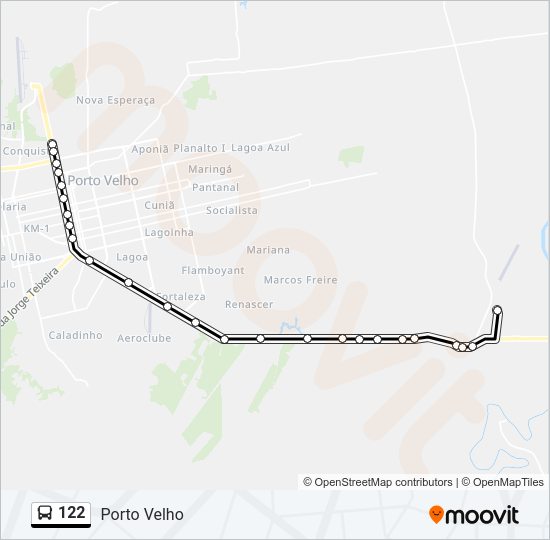 122 Bus Line Map