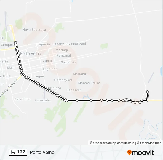 122 Bus Line Map