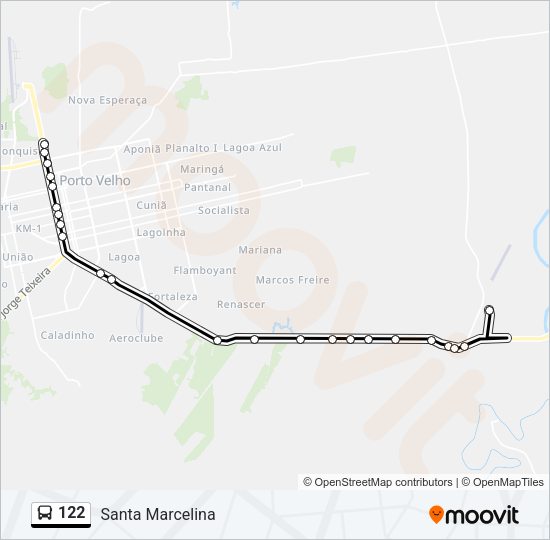 122 Bus Line Map