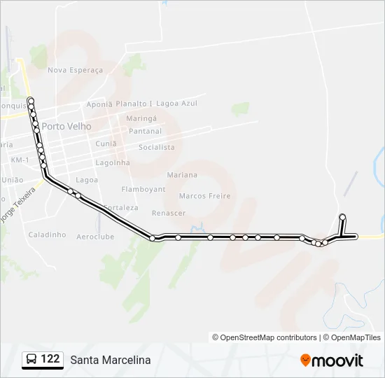 122 Bus Line Map