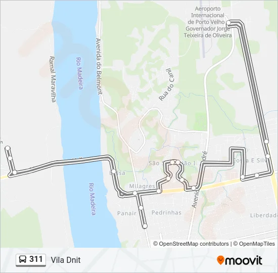 311 Bus Line Map