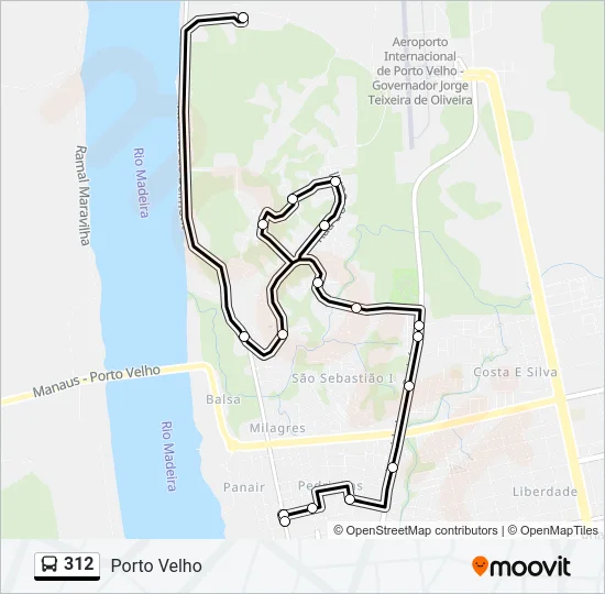 312 Bus Line Map