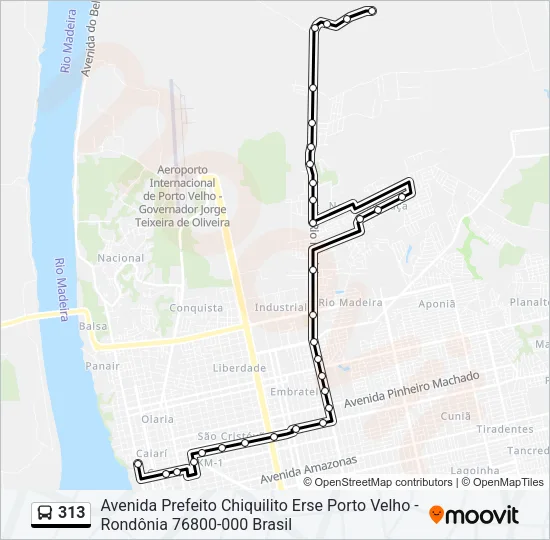 313 Bus Line Map