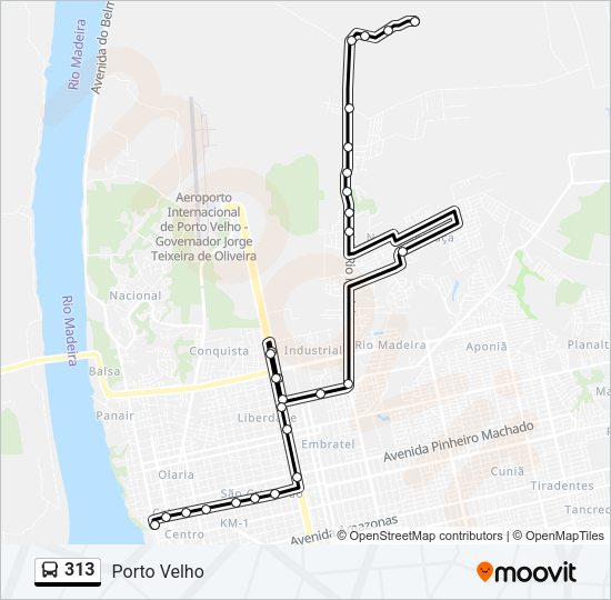 313 Bus Line Map