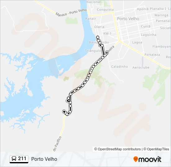 211 Bus Line Map