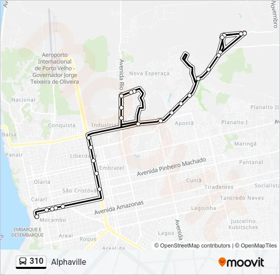 310 Bus Line Map