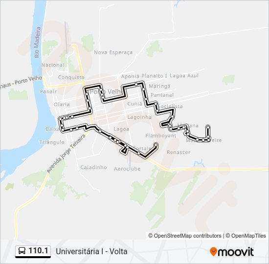 110.1 Bus Line Map