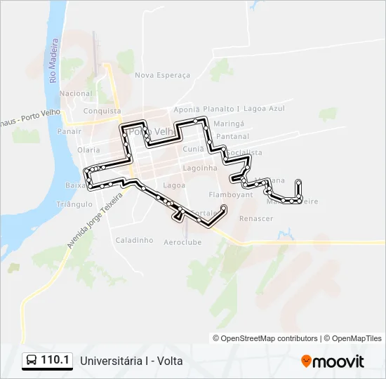 110.1 Bus Line Map