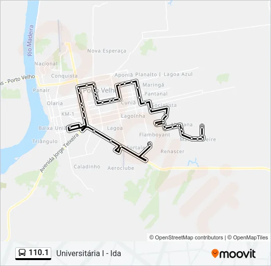 110.1 Bus Line Map