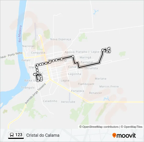 123 Bus Line Map