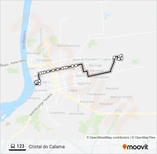 123 Bus Line Map
