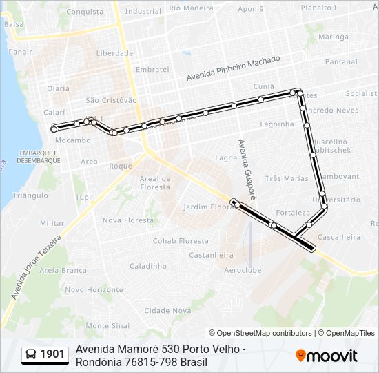 1901 Bus Line Map