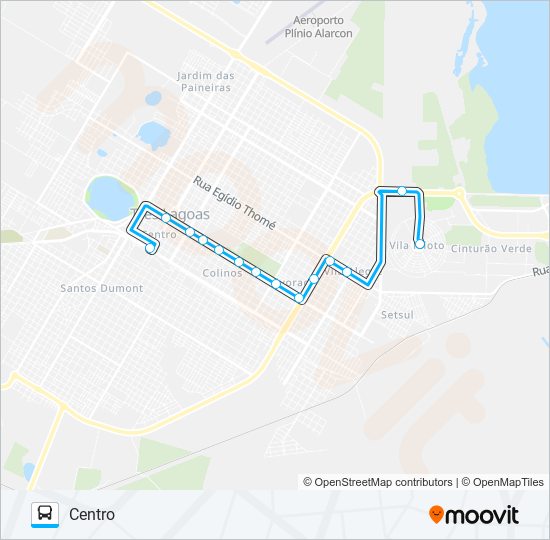 001 VILA PILOTO bus Line Map