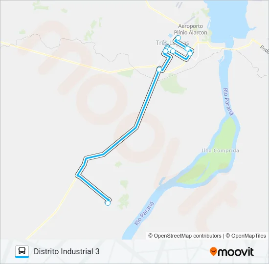 018 DISTRITO INDUSTRIAL 3 Bus Line Map