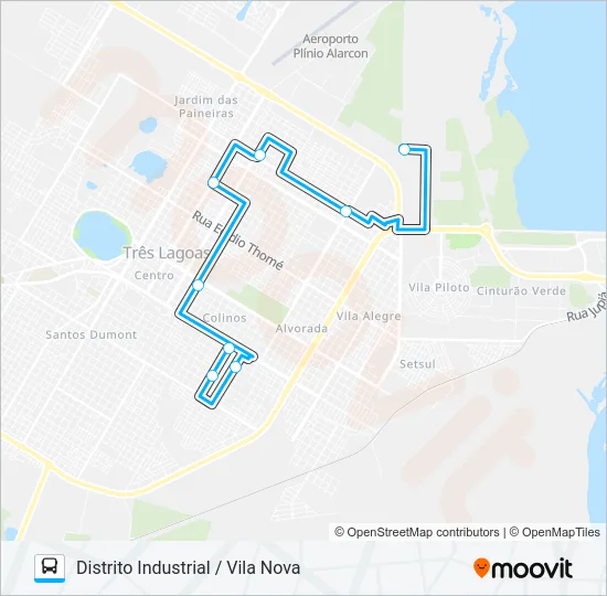 017 DISTRITO INDUSTRIAL / VILA NOVA Bus Line Map