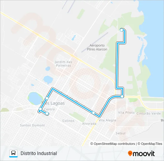 008 DISTRITO INDUSTRIAL Bus Line Map
