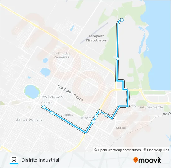 008 DISTRITO INDUSTRIAL Bus Line Map