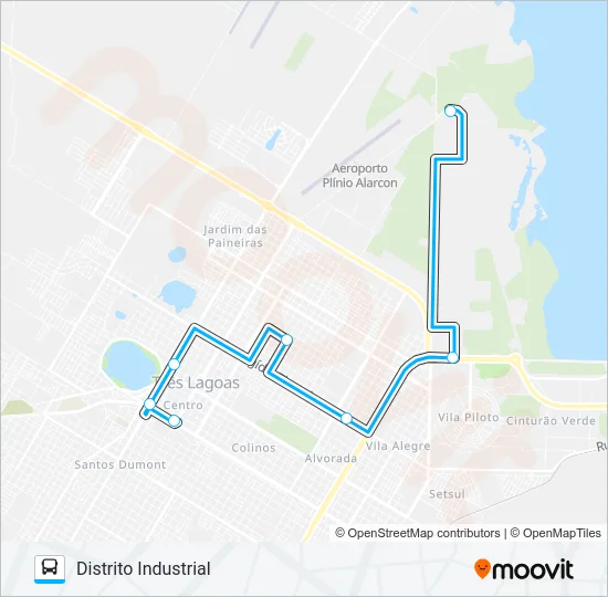 008 DISTRITO INDUSTRIAL Bus Line Map