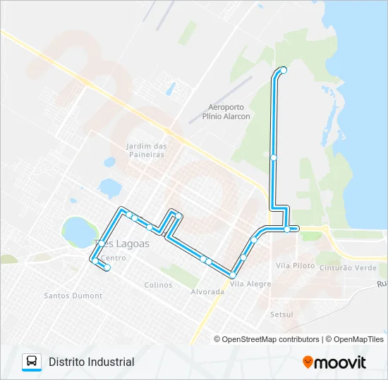 008 DISTRITO INDUSTRIAL Bus Line Map
