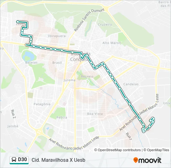 D30 Bus Line Map