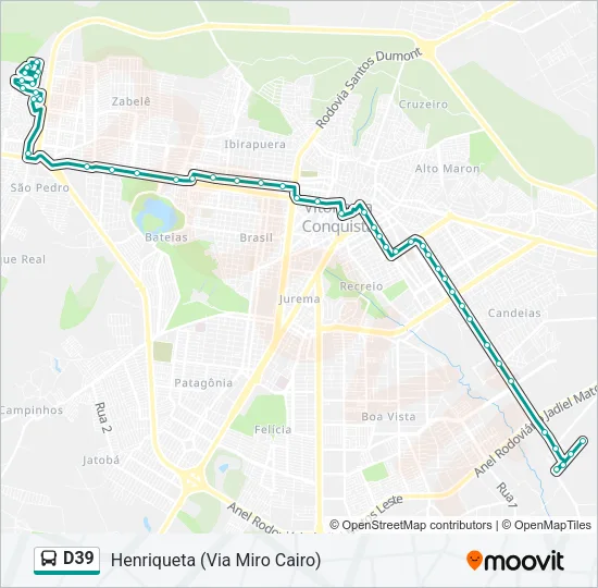 D39 Bus Line Map