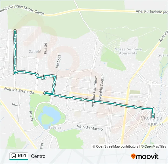 R01 Bus Line Map