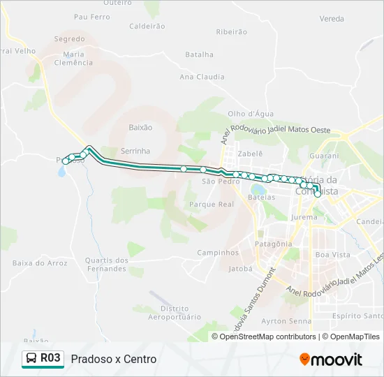 R03 Bus Line Map