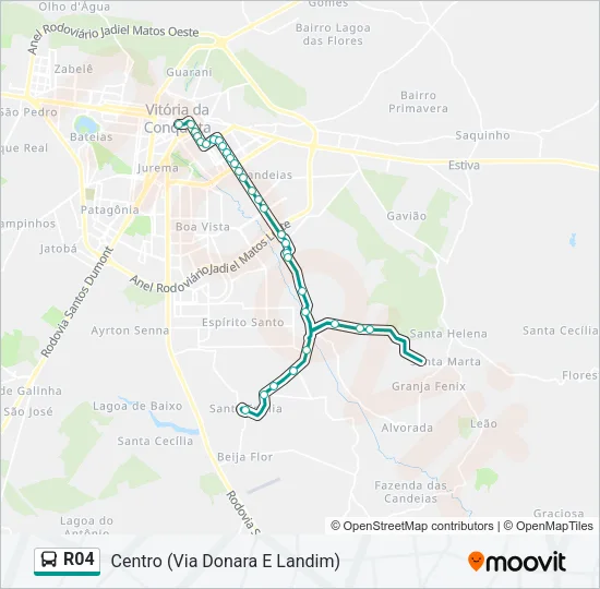R04 Bus Line Map