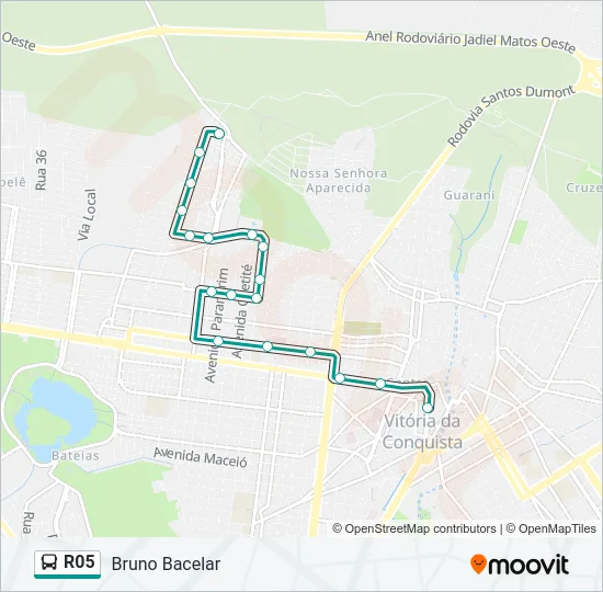 R05 Bus Line Map