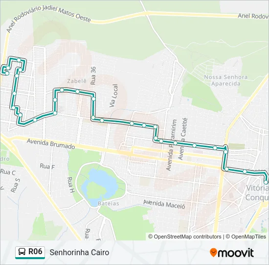 R06 Bus Line Map
