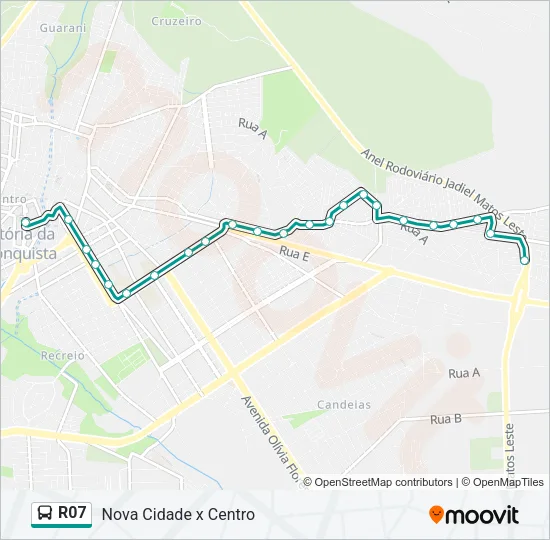 R07 Bus Line Map
