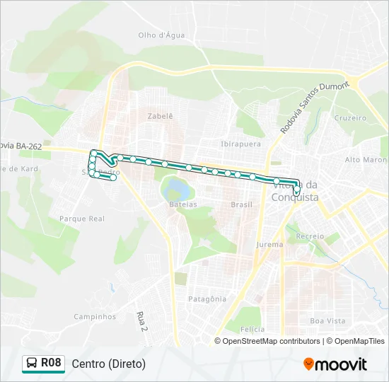 R08 Bus Line Map