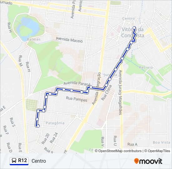 Rota da linha r16: horários, paradas e mapas - Conquista VI (Via Shopping)  (Atualizado)