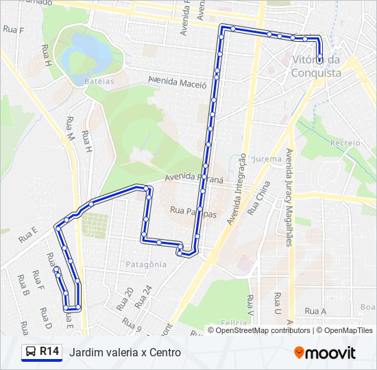 Rota da linha r10: horários, paradas e mapas - Campinhos (Atualizado)